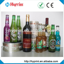 Custom clear sticker for glass bottle